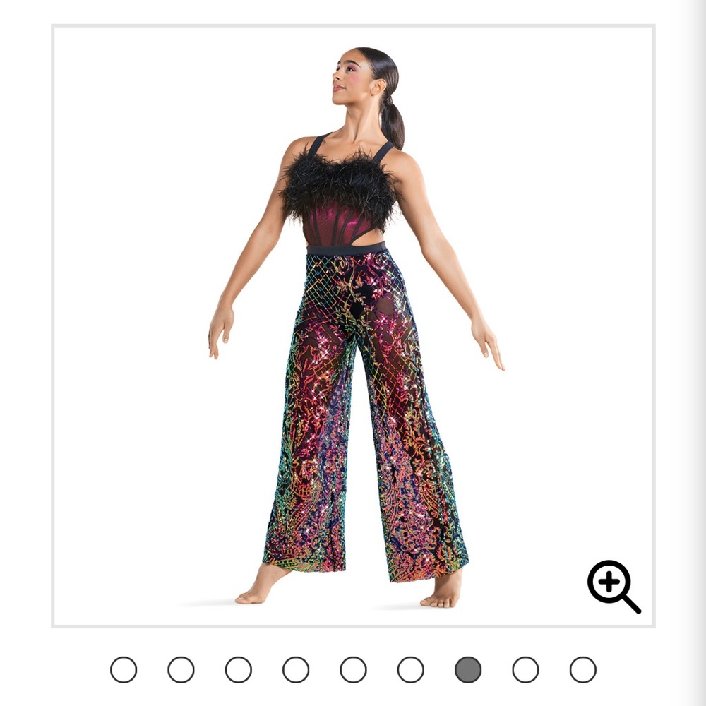 Revolution Black and Multicolor Kids Dance Costume